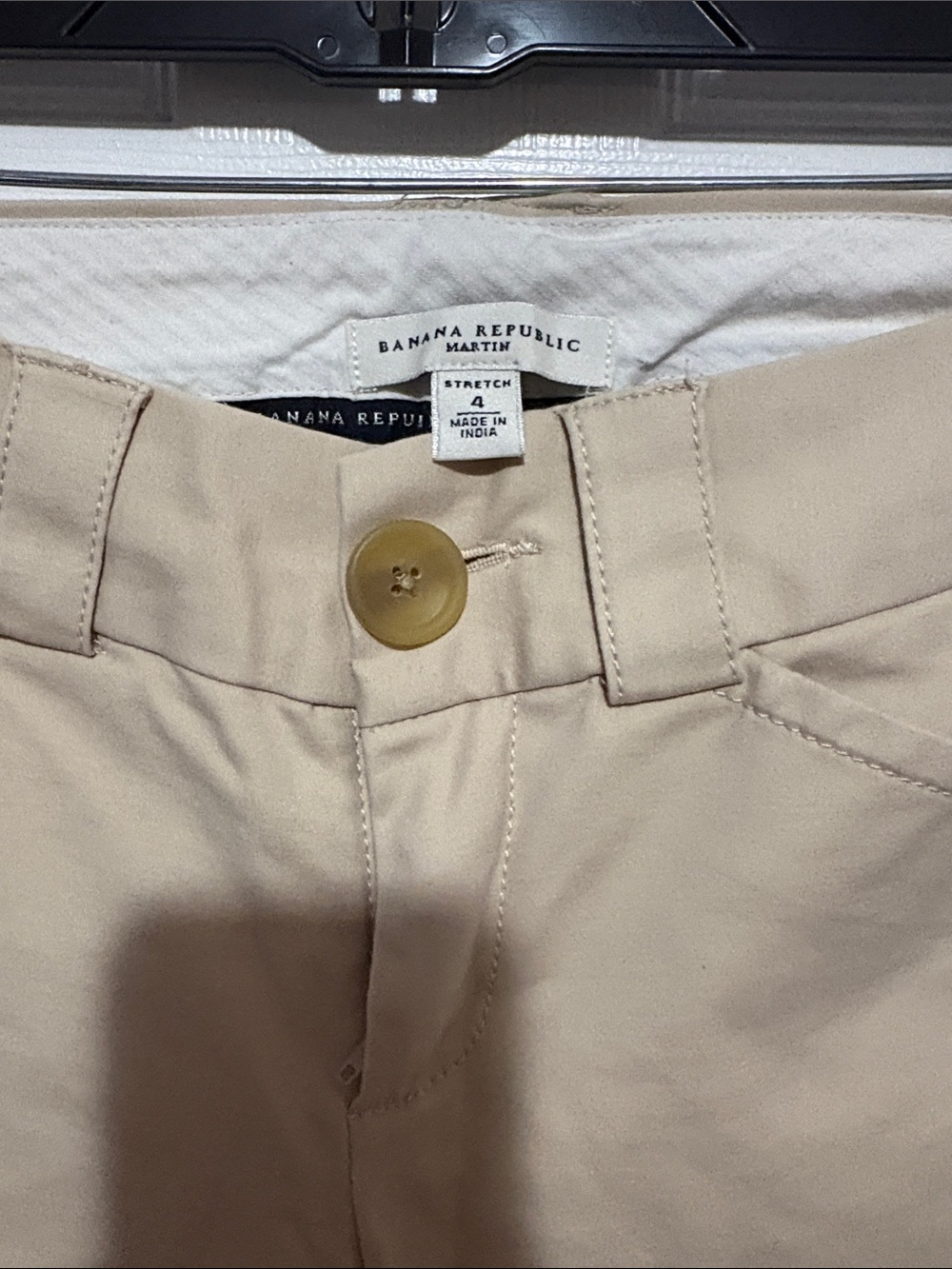 Banana Republic Women’s Martin Stretch Chinos in Light Khaki